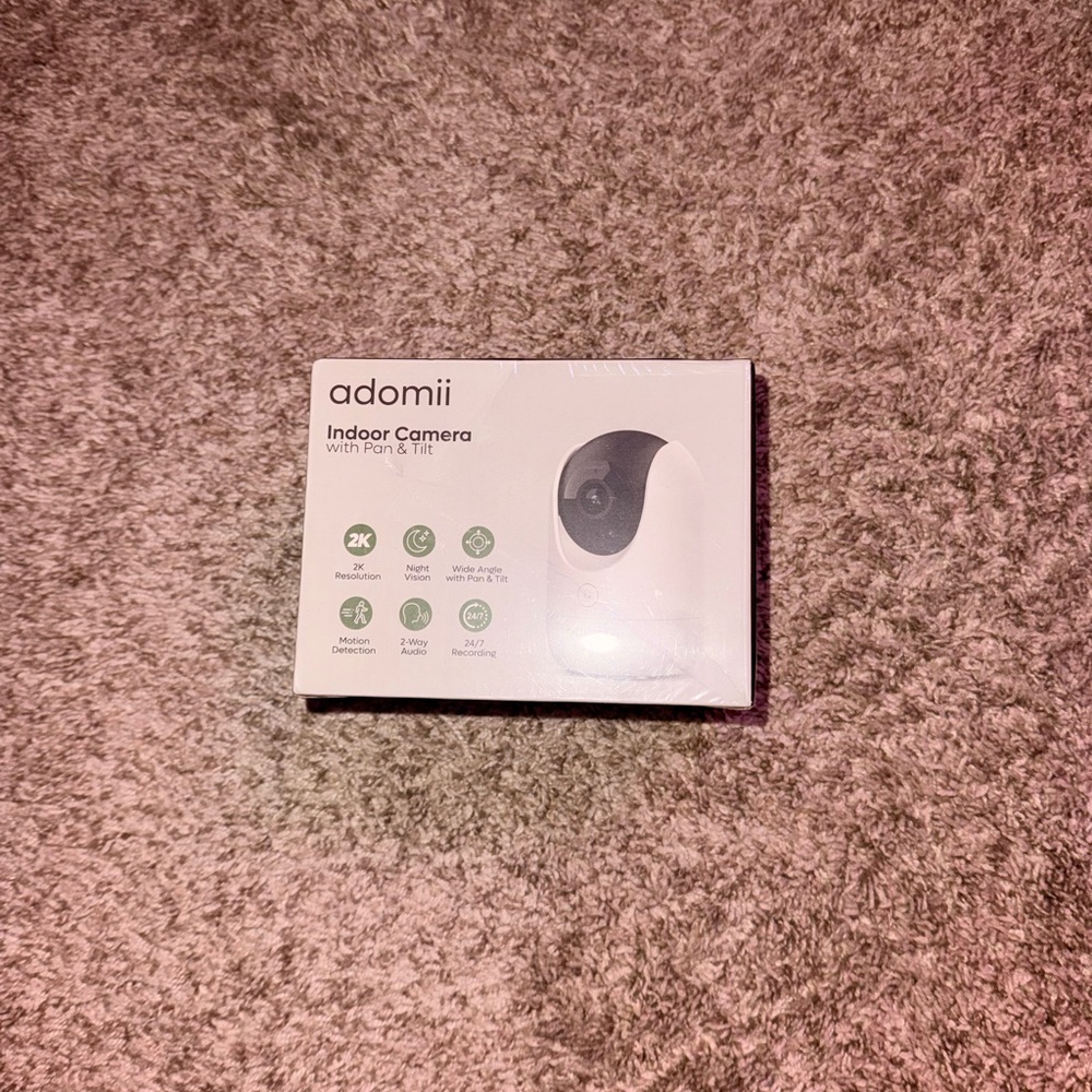 Adomii Indoor Camera with Pan & Tilt
